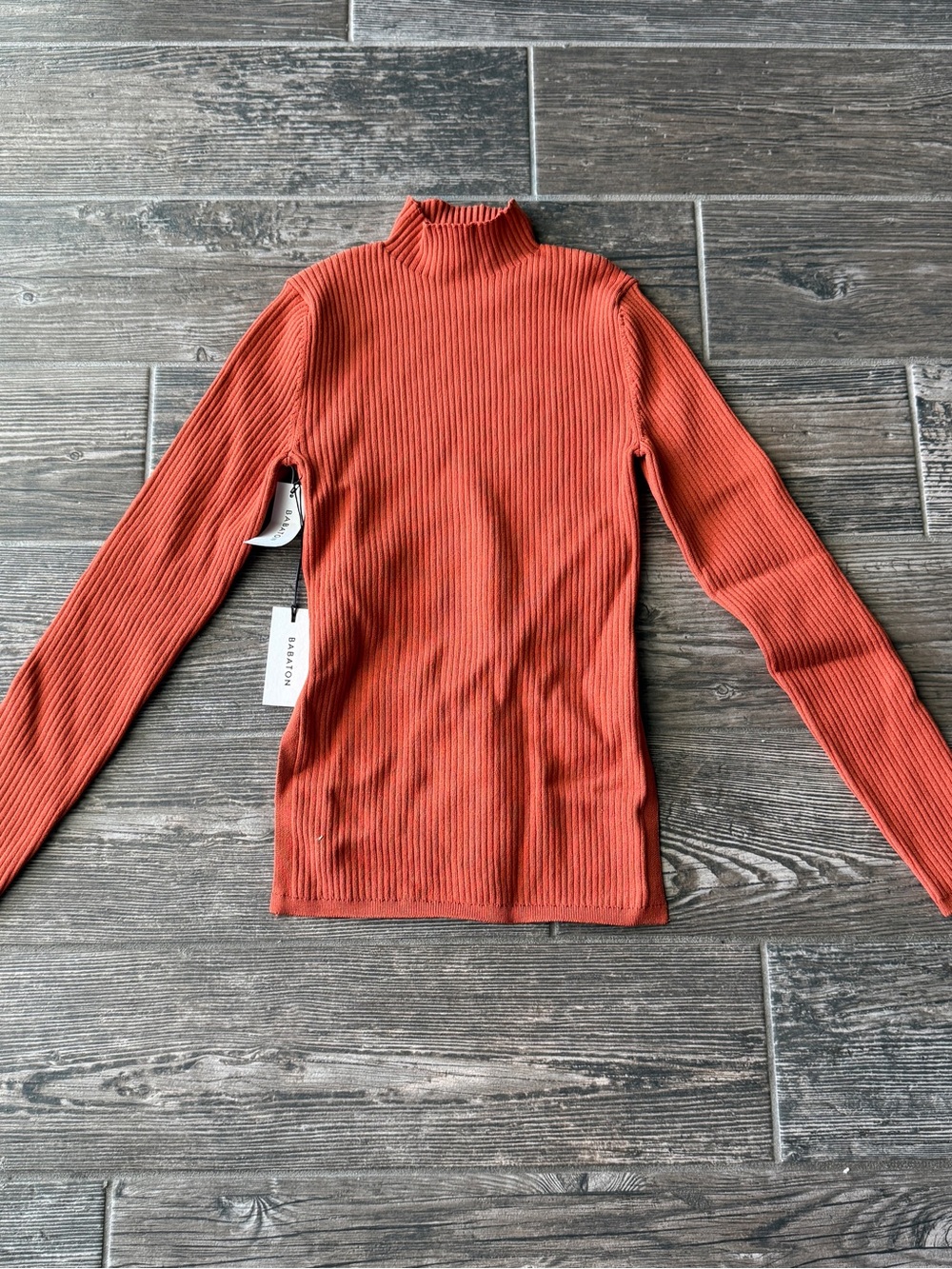 Aritzia Babaton Turtleneck Ambrosia Sculpt Knit Top